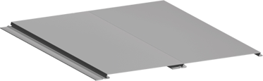 Profil de revêtement métallique plat avec système d’emboîtement